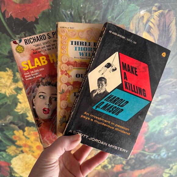 Vintage Other - Vintage Mystery Book Collection - Black, Red, Yellow Covers